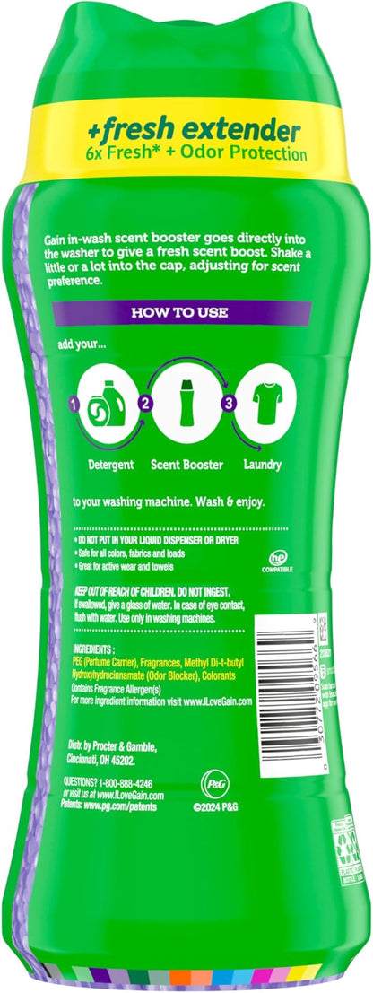 Gain In-Wash Laundry Scent Booster, Moonlight Breeze Scent, 12.2 OZ, Fresh Extender + Odor Protection