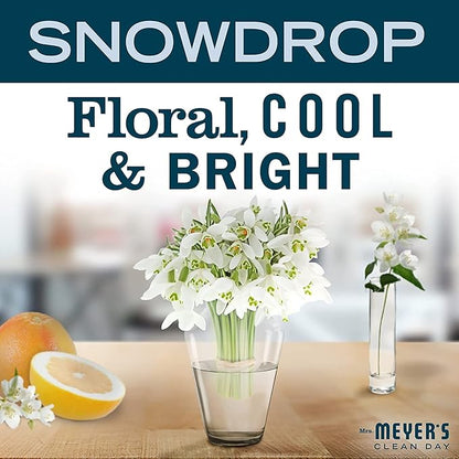 Mrs. MEYER'S Kitchen Set, Dish Soap, Hand Soap, and Multi-Surface Cleaner, 3 CT (Snowdrop)