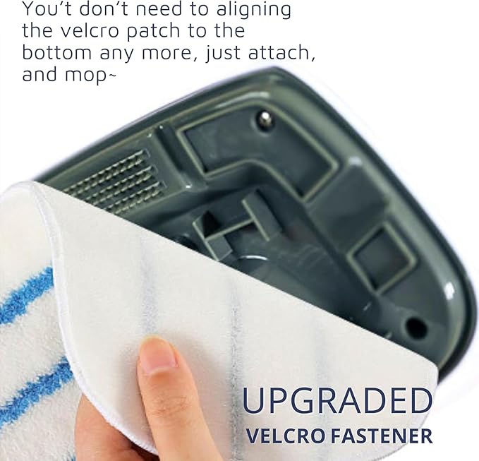 F Flammi 12 Pack Steam Mop Replacement Pad for PurSteam ThermaPro 10-in-1 Steam Mop, Washable Reusable Steamer Pads