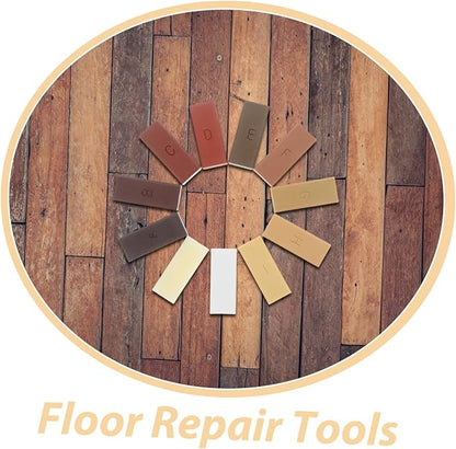 11pcs Wood Floor Repair Wax Blocks Easy Scratch Repair for Hardwood Laminate Vinyl Natural Color Protection for Furniture Flooring