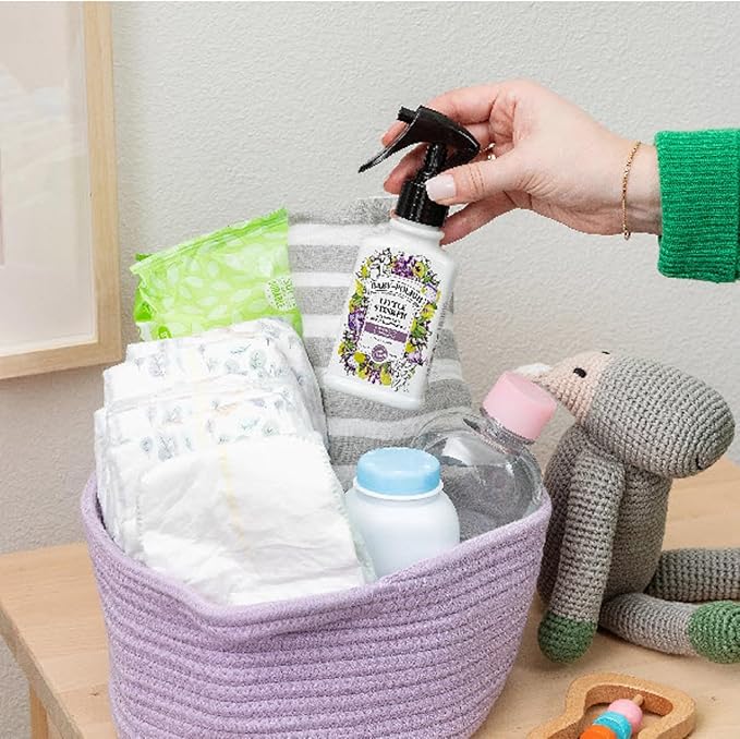 Baby-Pourri Little Stinker Diaper Pail Deodorizer Spray,3.4 Fl Oz,Up to 150 Uses,Odor Freshener with Essential Oils,Nursery Essentials,Lavender,Bergamot,Eucalyptus & Vanilla Scent,(Pack of 2)