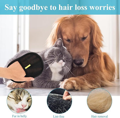 Pet Hair Removal Glove, Easy to Use， Electrostatic Pet Hair Remover, Reusable