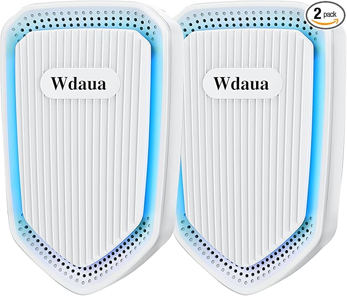 Air Ionizers Plug In Air Purifier 2 Pack Negative Ion Air Purifiers Ionizer for Home, Bedroom, Office, Basement Kitchen Air Freshener Odor Reducer Pets Smoke Smell