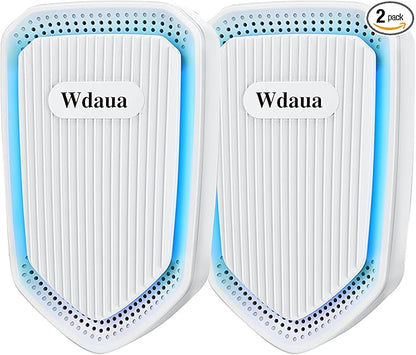 Air Ionizers Plug In Air Purifier 2 Pack Negative Ion Air Purifiers Ionizer for Home, Bedroom, Office, Basement Kitchen Air Freshener Odor Reducer Pets Smoke Smell