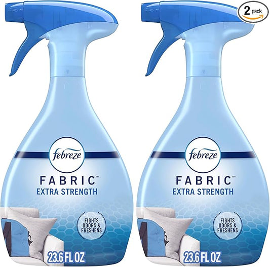 Febreze Fabric Spray Air Freshener, Odor-Fighting Fabric Refresher, Sneaker Balls Alternative, Couch Cleaner, Linen Spray, Multi-Use, Extra Strength Scent, 23.6 fl oz (Pack of 2)