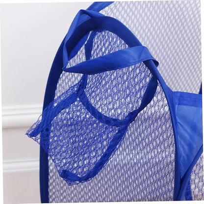 GLEAVI College Laundry Bag Foldable Laundry Basket Mesh Material Organizer Bins Storage Basket for Toys Dirty Clothes