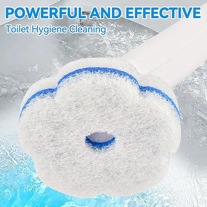 Disposable Toilet Brush with 48 Refills,Toilet Bowl Cleaner,Toilet Cleaning Supplies,Toilet Bowl Brush,Toilet Cleaner Brush,Toilet Brush with Holder for Cleaning and Hygienic (New White)