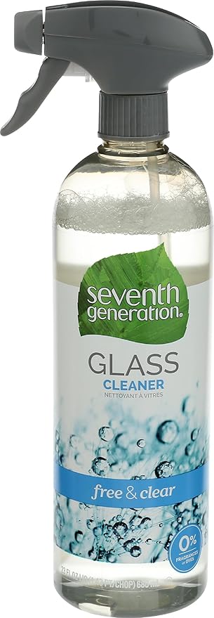 Seventh Generation Glass Cleaner, Free & Clear, 23 fl oz