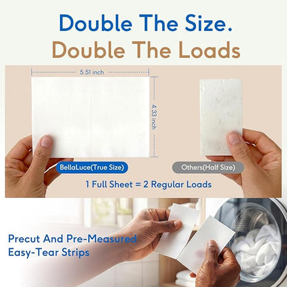 Laundry Detergent Sheets - 240 Loads Boys Santal Laundry Sheets for Dorm,College,Home,Hotel,Apartment,Camping,Cruise,Road Trip,Beach Vacation,Backpack,Small Space, Family School Travel Essentials