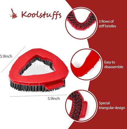 Scrub Brush, 2 Pcs Spin Mop Scrub Brush Head Compatible for EasyWring 1-Tank System, Hard Bristle Cleaning Brush for Bathroom, Kitchen, Tub and Tile