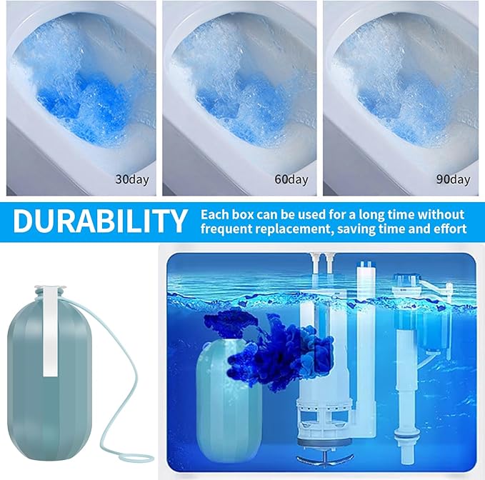 4 Pcs Toilet Bowl Cleaners Simple Life Toilet Bowl Cleaner Gel Long Lasting Toilet Cleaning Solution with Fresh Scent Convenient Toilet Cleaner for Powerful Cleansing
