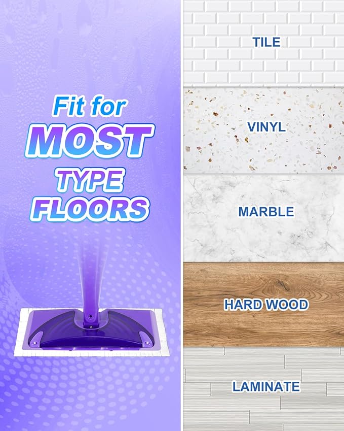 Mop Pads Refills Compatible with Swiffer WetJet Spray Mops Disposable Mopping Pads for All Purpose Surface Floor Replacement Pad Refill 20 Pack