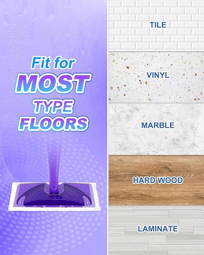 Mop Pads Refills Compatible with Swiffer WetJet Spray Mops Disposable Mopping Pads for All Purpose Surface Floor Replacement Pad Refill 20 Pack