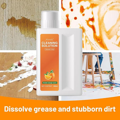 Sweet Orange Scent Floor Cleaning Solution Compatible with Dreame Cleaning Solution, Floor Cleaner for Hardwood Tile Hardfloor, Compatible Robot Vacuums with Mopping and Wet Dry Vacuum (2 bottles)