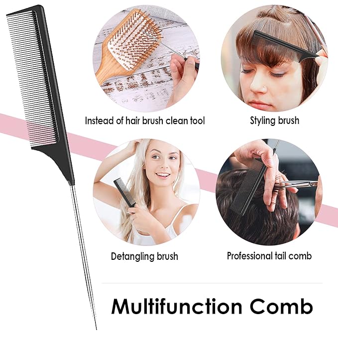 Sofmild Hair Brush-Natural Wooden Bamboo Brush-Eco Friendly Detangle Paddle Hairbrush for Women Men and Kids Massage Scalp Increase Hair Growth