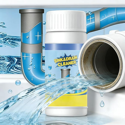 2026 New Sink Drain Cleaner, Wild Sink and Drain Cleaner, Powerful Pipe Dredging Agent for Kitchen Toilet Sink Plumbing (2pcs)