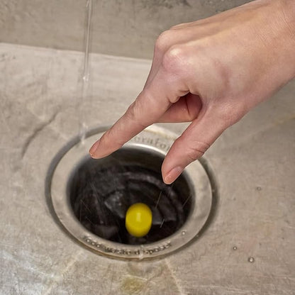 Plink Garbage Disposer Cleaner and Deodorizer, Freshener & Odor Removing Balls, Easy to Use - 10 Count, Orange