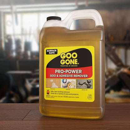 Goo Gone Pro-Power - Professional Strength Adhesive Remover - Orange, 128 Fl.Oz