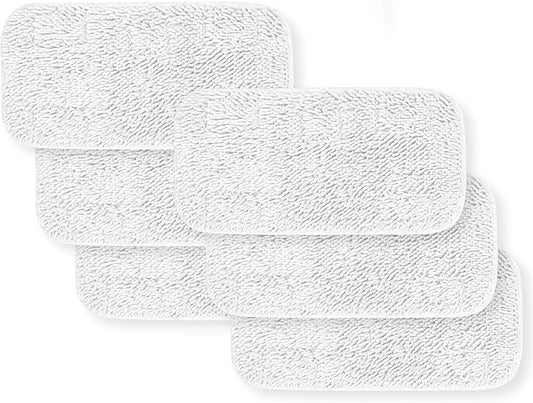 HYCLES Replacement Sienna Luna Cloth Pads Microfiber Mop Pads 6 Pcs for Steamer Head SSM-3006 Washable Cleaning Pads for Floor