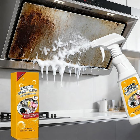 16.9 Fl Oz Heavy Duty Degreaser Cleaner Spray, Kitchen Foam Cleaner, Kitchen Heavy Oil Stain Cleaner, degreaser for stoves and ovens, Grime, And Stains On Microwave & Oven & Stove Top