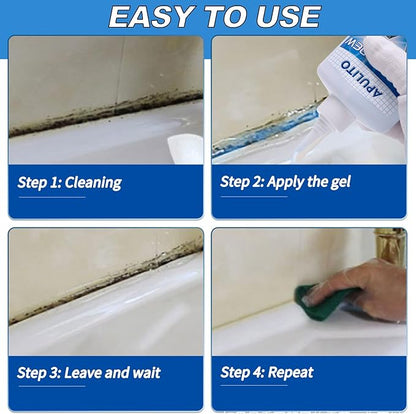 APULITO Household Cleaner Gel for Bathroom Shower Tile Tub Sink Cleaning Solution 10 Fl Oz (Pack of 2)