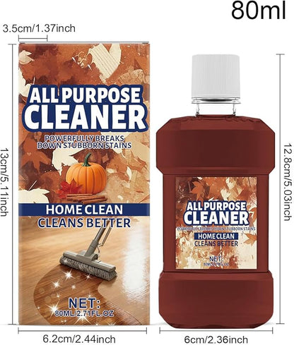 Floor Cleaner - Multi Stain Removal Liquid, Concentrated 80ml Cleaning Solution with Deep Formula, Fast Acting Dirt Lift Feature, Ideal for Home Bathroom Kitchen Tile Grout Glass C