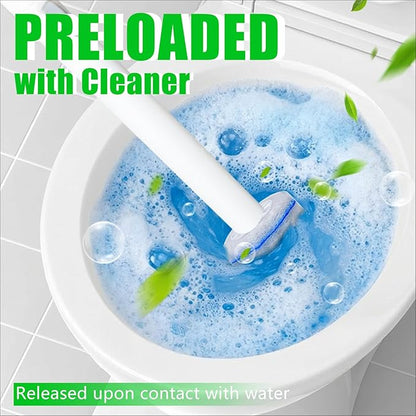 40 Count Toilet Wand Refills for Clorox, 4X Cleaning Power Toilet Bowl Cleaner Refill Pads for Clorox Wand System, Disposable Toilet Brush for Bathroom Cleaning