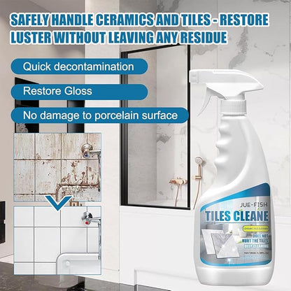 Tile Grout Cleaner Sprayer, Jue Fish Tiles Cleane, Floor Tile Descaling and Cleaning Artifact for Tile, Grout, Sink, Toilet Seats, Bathtubs (2Pcs)