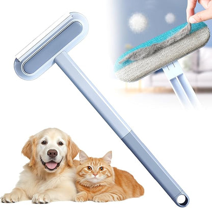 Pet Hair Remover, 2025 Upgraded Washable Lint Brush Cat Hair Remover, Pet Hair Remover for Furniture, Reusable Long Handle Dog and Cat Hair Remover Brush, Multifunctional Hair Removal Brush (1)