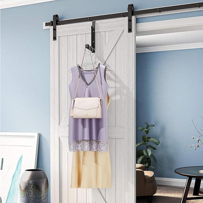 Over The Door Hanger Folding Clothes Drying Rack, Folding Hanging Coat Rack for Indoor Laundry Room Compact Small Space Foldable Portable Clothing Hanger Hook Collapsible- 1 Pack（Black）