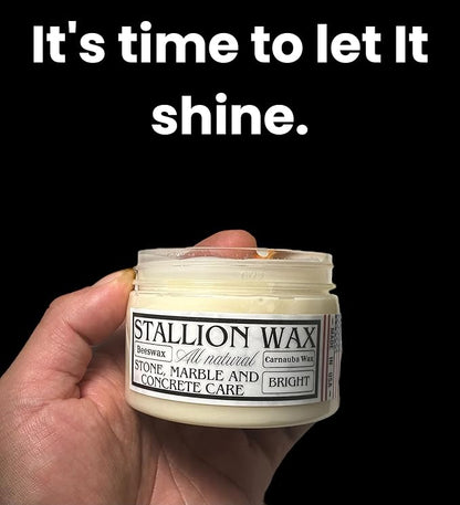 Granite Waterproofing Cleaner Wax – Protects & Waterproofs Light Stone Surfaces into a Radiant stain proof Finish - Instantly seal Marble, Quartz, & Soapstone – Luxury Countertop Shine – Made in USA