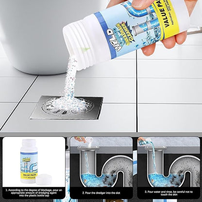 Wild Tornado Sink & Drain Cleaner Powder - Pipeline Dredging Agent for Kitchen & Bathroom (2PCS)