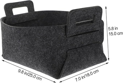 Foldable Laundry Basket with Felt Capacity Laundry Organizer for Household Clothes Storage Portable Dirty Clothes Hamper Dark Gray