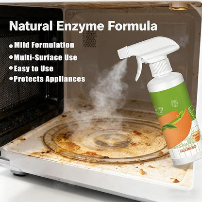 XIRUJNFD Natural Enzyme Formula to Household Appliances, Electrolyzed Ion Kitchen Cleaner Spray, Multi-Purpose Cleaner for Hold, Oven, Stove, Range Hood, Easy Cleaning Household Items (3)