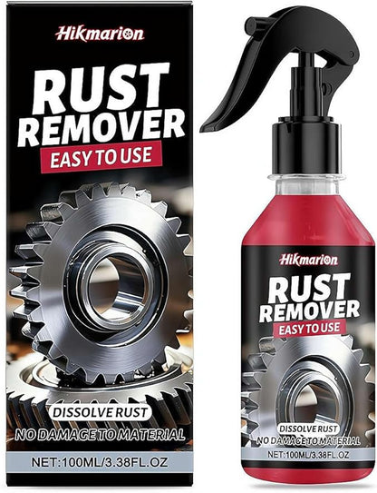 Rust Remover Spray, 3.38 Fl.oz Car Scratch Remover, Iron Stain Cleaner, Rust Dissolver for Multiple Surfaces Metal, Tools, Cars, Chains