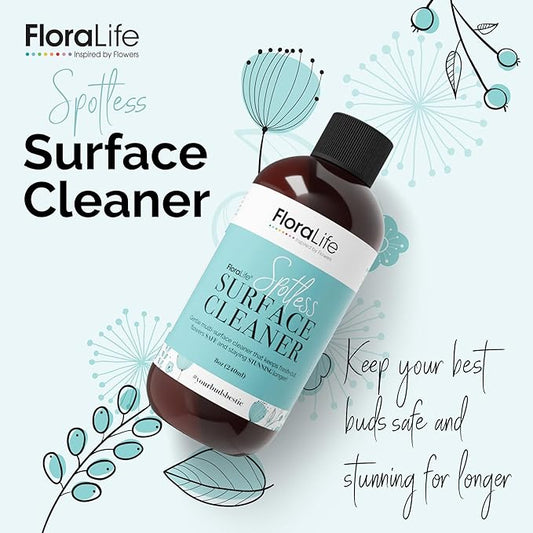 Floralife Surface Cleaner - Gentle Multi-Surface Cleaner Spray for Flower Vases and Tools - 8oz