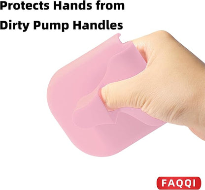 Pink Reusable Silicone Fuel Glove-Silicone Glove for Pumping Gas-Protect Hands from Filthy Gas Pump Handles and Keypads, Durable and Universal