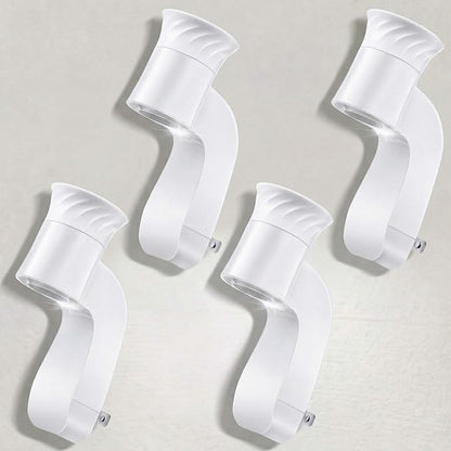Saillong 4 Pack Wall Fragrance Plug with Night Light, Compatible with Bath & Body Works WallFlower Refills, ETL Certified, Rotatable Plug Design Fragrance Diffuser for Home & Office