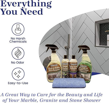 Marblelife Stone Shower Kit – Clean & Seal – (MTC-41150, MMSR-41190, SSR-41200, SSL-41230, MFT-55225)
