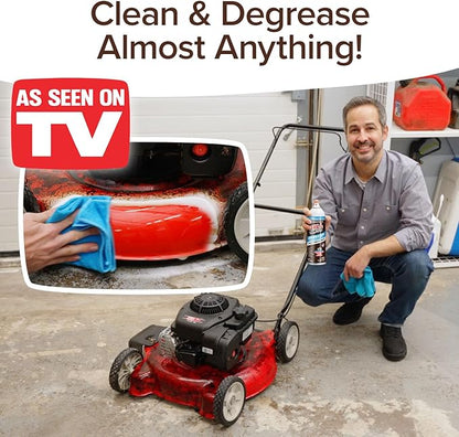 Bull Shot Degreaser Pro MAX, Super-Concentrated Foaming Degreaser & Cleaner, AS-SEEN-ON-TV, Made in USA, Shake, Point & Spray, Emulsifies Grease & Grime, Glue & Tape Residue, Oil & More