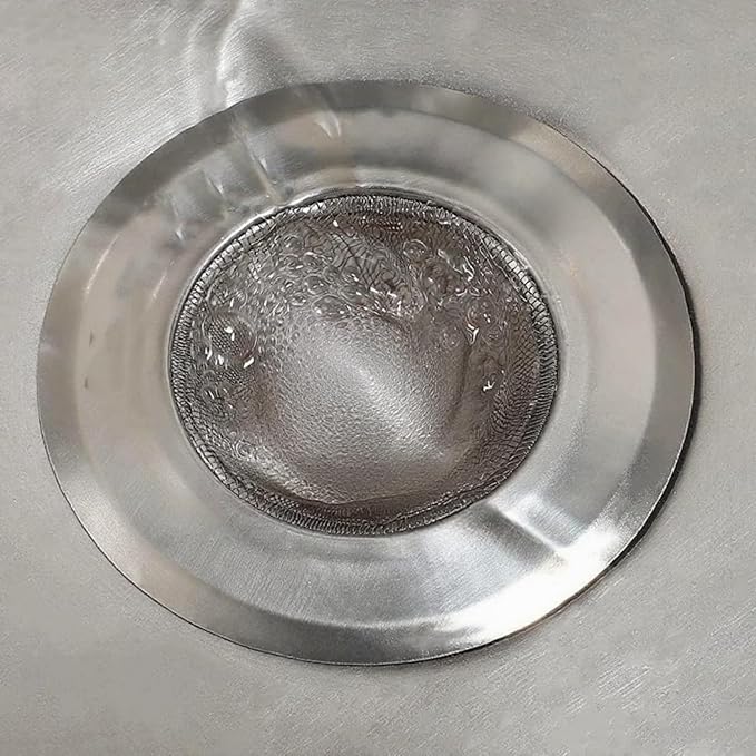 Kitchen Sink Drain Strainer Sink Stainless Steel Protectors for Kitchen Sink Stopper Dishwasher Safe Catcher Basket Cover Filter Trap Screen Large Wide Rim 11.5cm/4.5" Diameter (3in)