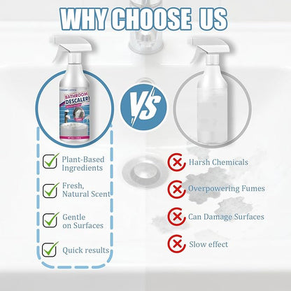 Bathroom Descaler Foam Cleaner Spray, Stubborn Stains Cleaner, Bathroom Foam Cleaner All Purpose, Bathrooms Sink Cleaner Foam (2)