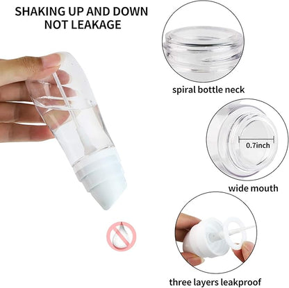 Small Spray Bottle with Fine Mist, 2 Pack 3.4oz/100ml Travel Spray Bottles for Hair and Face, Refillable Spray Bottles for Cleaning Solutions, Perfume, Liquid Cosmetics, Essential Oils TSA Approved