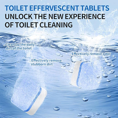 24pcs-Toilet Bowl Cleaners，Automatic Toilet Bowl Cleaners，Effervescent Toilet Cleaners，Interior Cleaning Fizz Pellet, Effervescent Cleaners Tablets