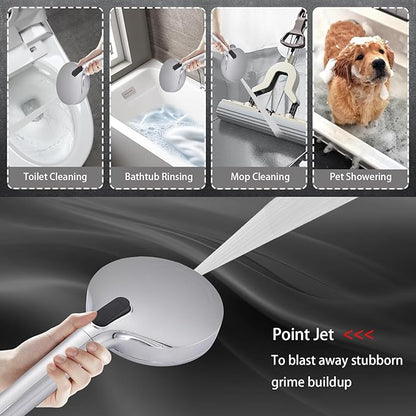 14‘’Large High Pressure Filtered Shower Head Combo-9 Spray Modes Handheld Showerhead with Filters,Dual Shower Heads ，70" Anti-Kink Hose ，11" Adjustable Extension Arm for couple Bathroom