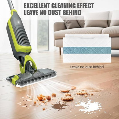 Disposable Mop Pad Refills compatible with Shark VACMOP Pro, 10 Pack, for VM252, VM200, VM190, VM250, VM251, VM200C, VM252C, QM250, VC205