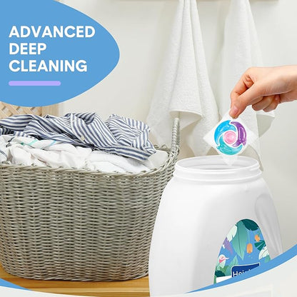 200 Count Laundry Detergent Pods Bulk 4 in 1 Washing Machine Detergent Pods Ultra Concentrated Tackles Tough Odors, Fruity Aroma