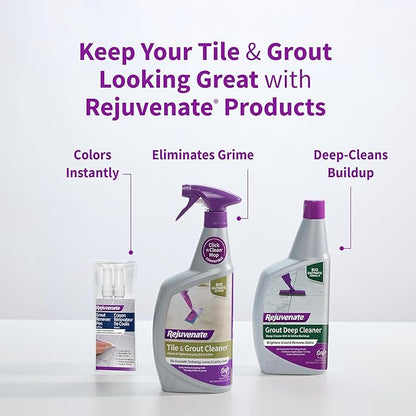 Rejuvenate Grout Renewer Pen, 1 Count, White Grout Color Restorer Instantly Covers Stained, Dirty Or Old Grout Between Kitchen And Bathroom Tiles