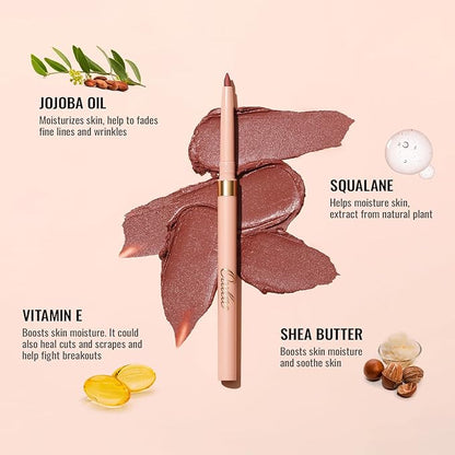 Oulac Yellow Eyeliner Pencil, Waterproof Retractable Eye Liner Pen, Smooth and Creamy Eye Makeup for Precision Application Vegan & Cruelty-Free, 12 Lemon Cake