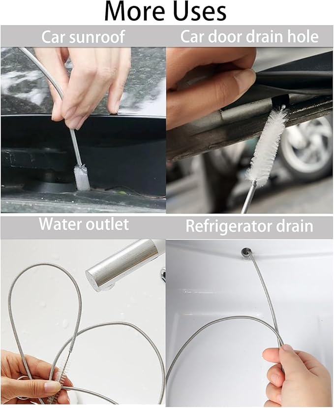 8 pcs Refrigerator Water Line Cleaning Kit Reusable Fridge Water Line Cleaner Cleaning Tool for Fridges Drinking Water Dispensers and Ice Maker